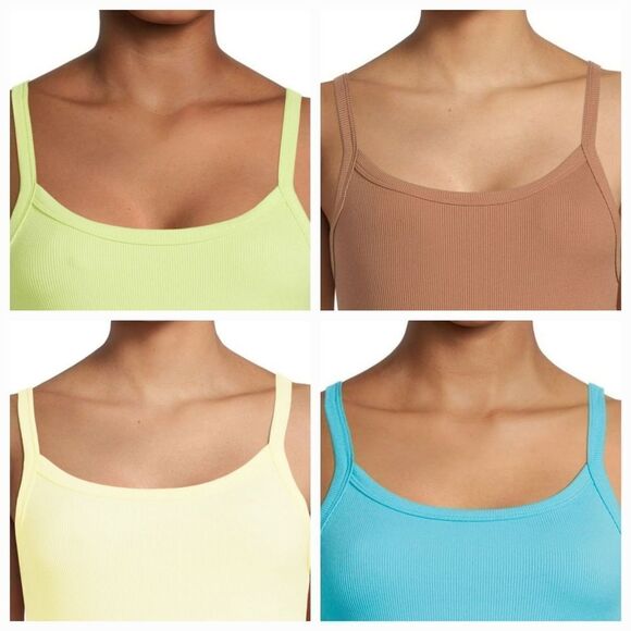 🩵NWT Tierra Brown Ribbed Scoop Neck Sleeveless Top Small - Picture 11 of 12